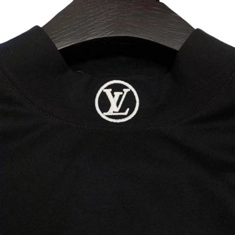 lv high neck short sleeve tee with logo grailed|Signature Short.